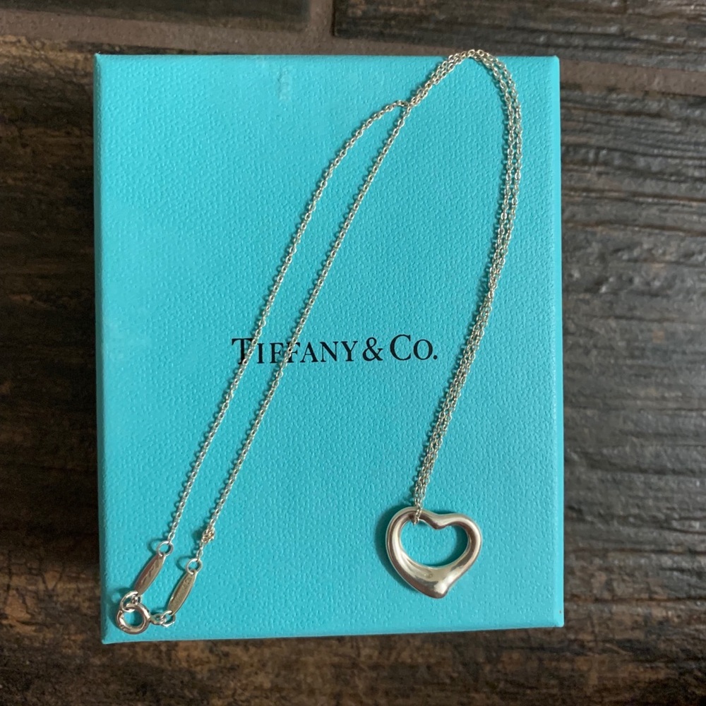 Tiffany & Co Elsa Peretti open heart necklace - Picture 1 of 6